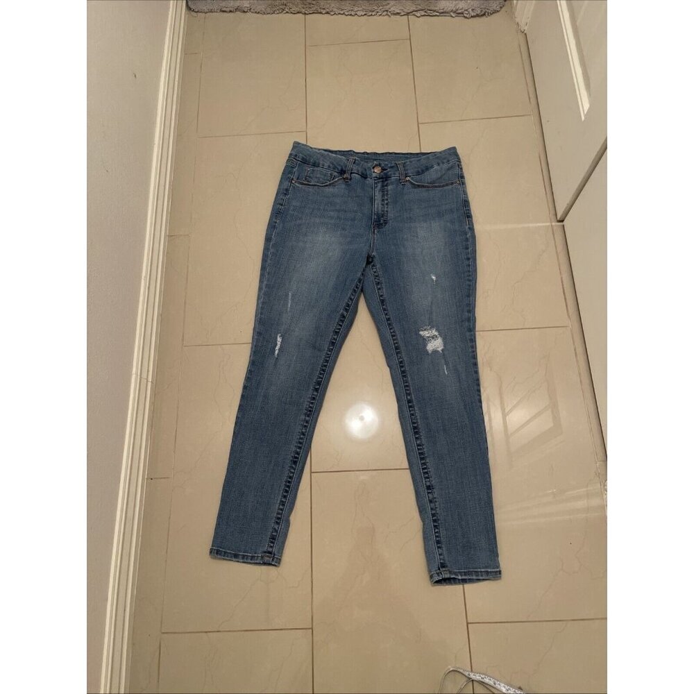 Seven7 Women's Sz 16 Tummyless High Rise Slimming Stretch‎ Tappered Leg  Jeans